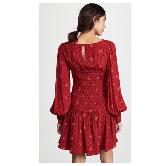 FREE PEOPLE PRINTED WOVEN MINI DRESS - Picture 7 of 8